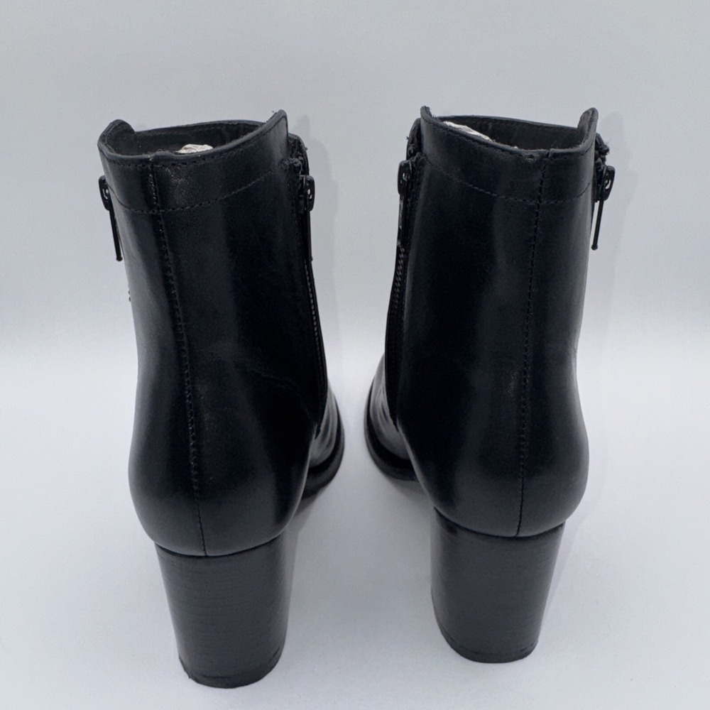 Frye Addie Double Zip Bootie Women's‎ Size 7 Black Leather - Picture 4 of 15